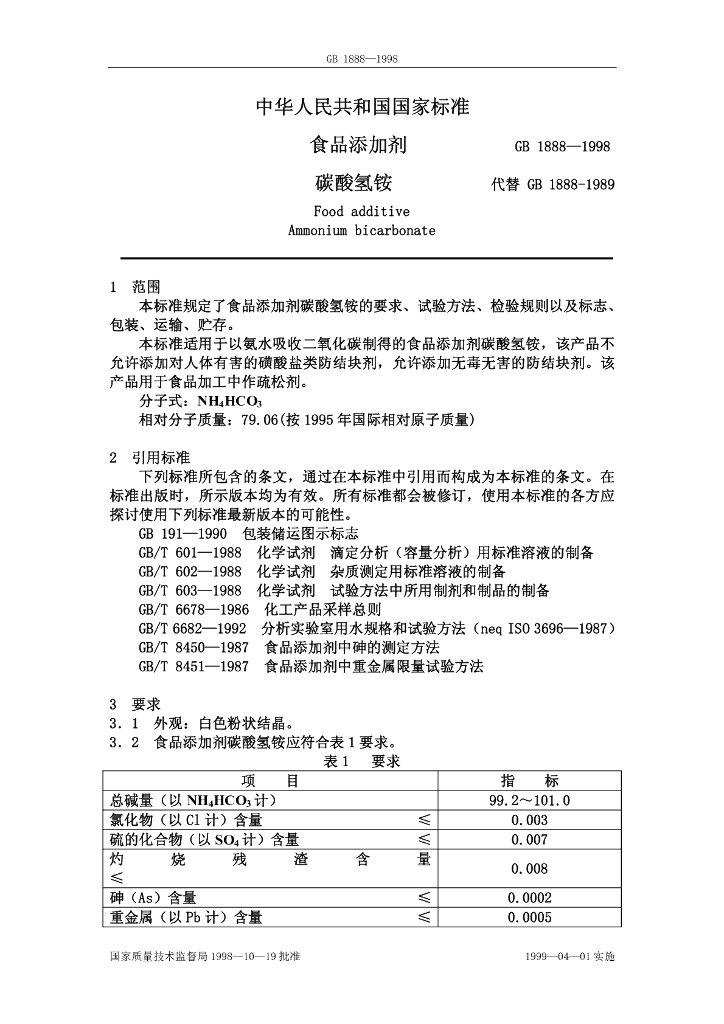 GB 1888-1998 标准预览