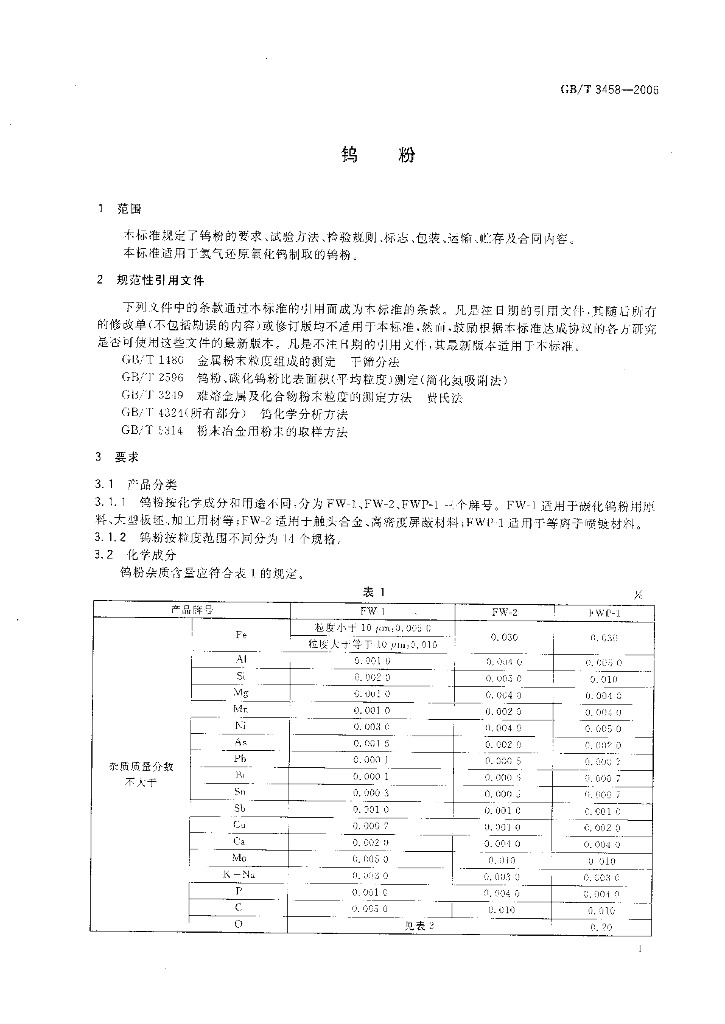 GB/T 3458-2006 标准预览