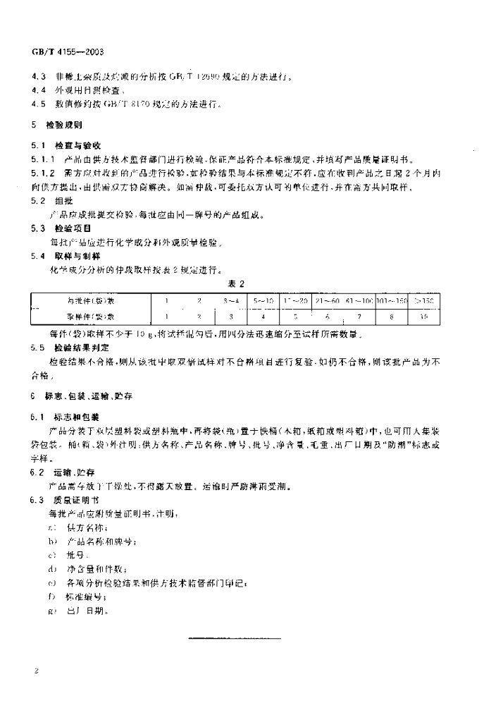 GB/T 4155-2003 标准预览