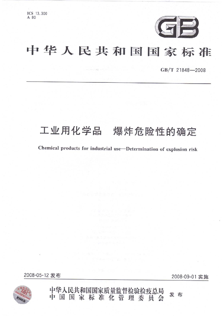 GB/T 21848-2008 标准预览