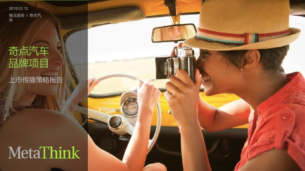 2018-2019奇点汽车上市传播策略报告完整版