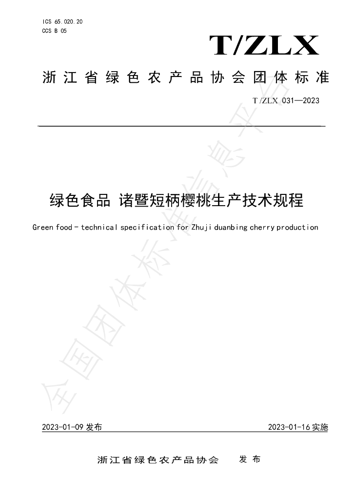T/ZLX 031-2023 标准预览