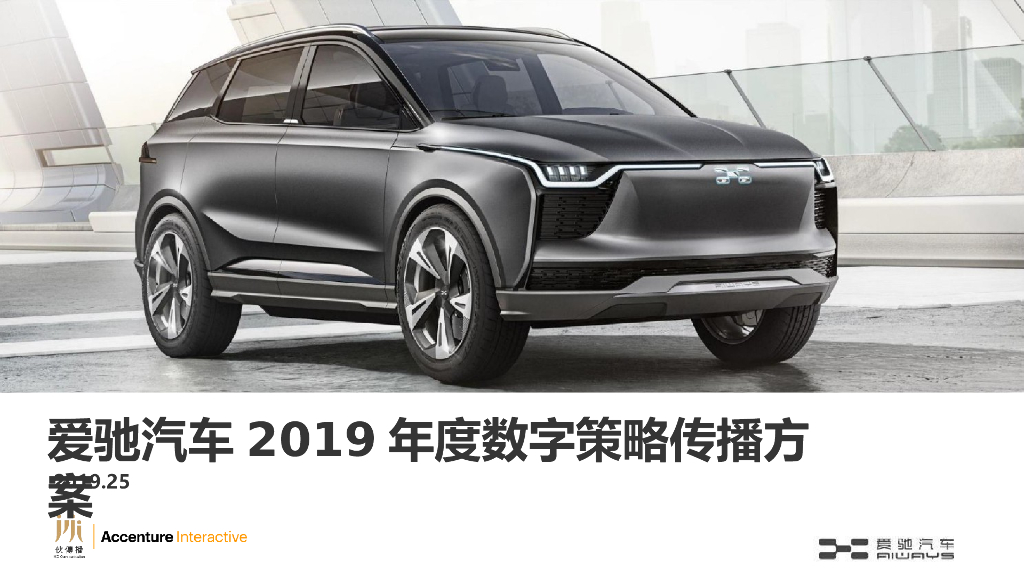 2019电动汽车年度数字策略传播方案