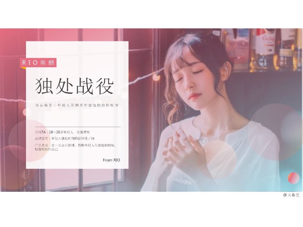 2019年RIO微醺品牌独处战役创意方案