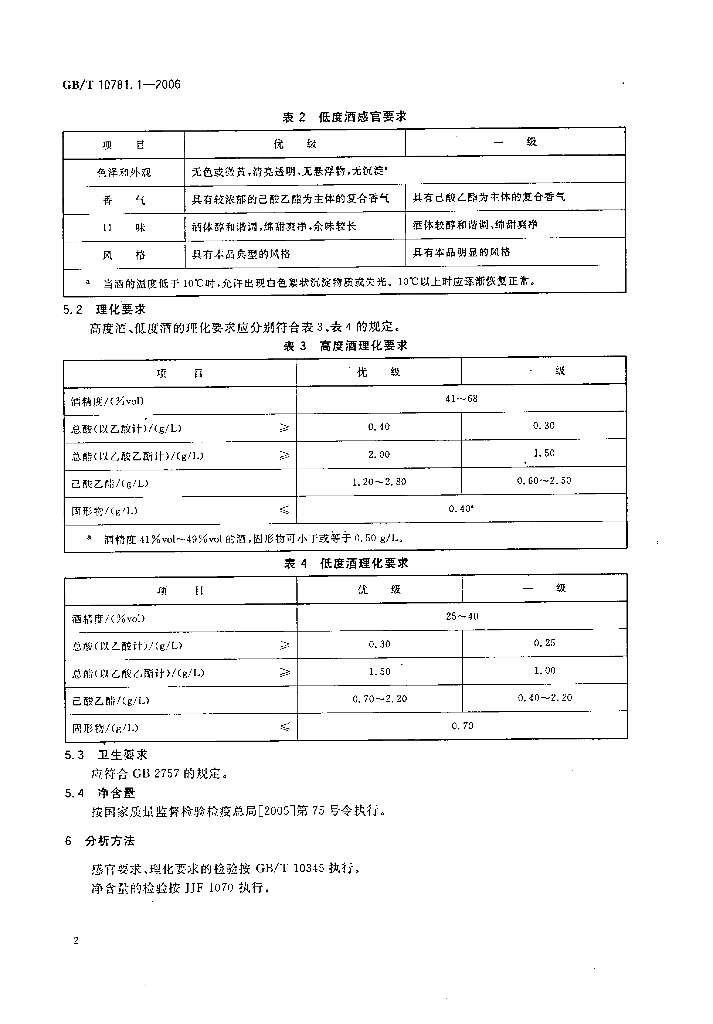 GB/T 10781.1-2006 标准预览