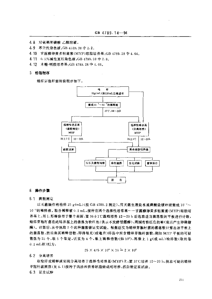 GB/T 4789.14-1994 标准预览