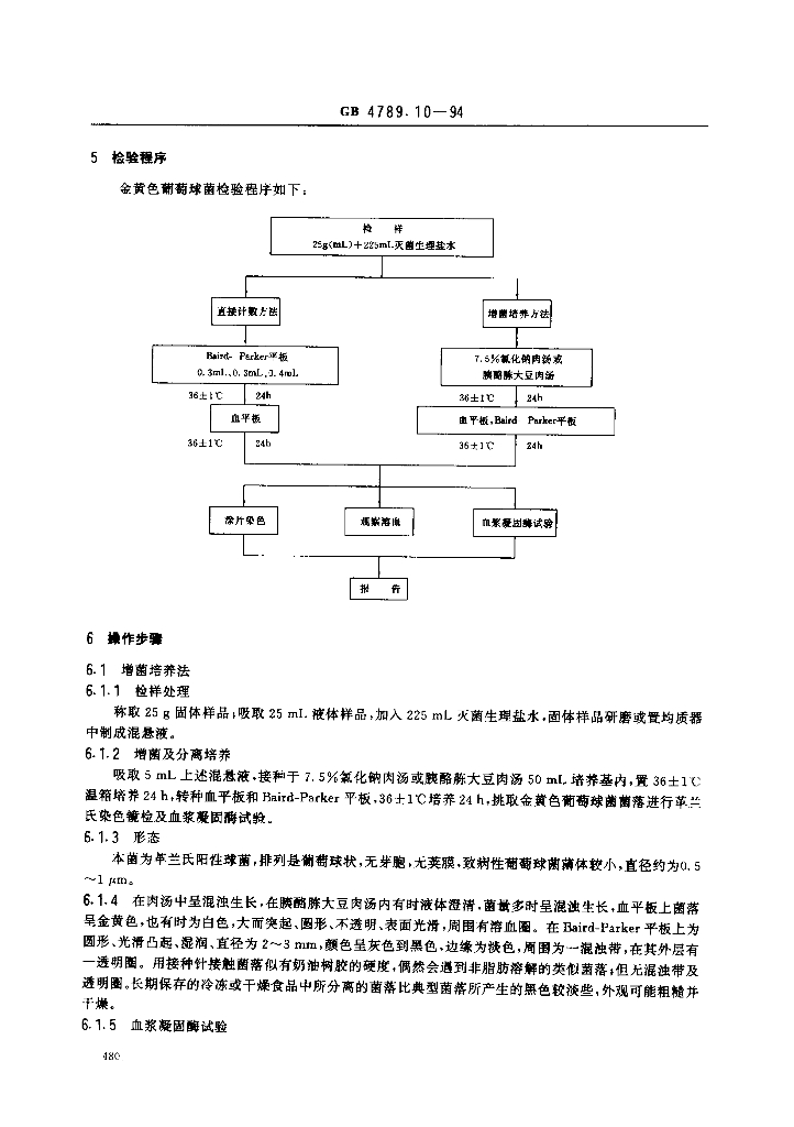 GB/T 4789.10-1994 标准预览