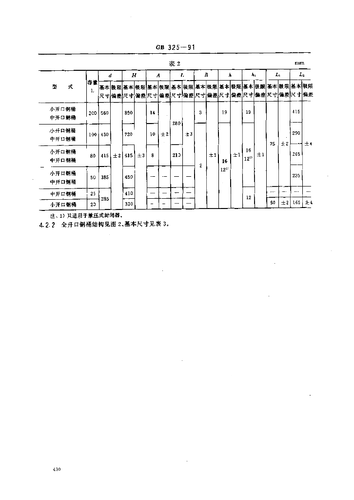GB/T 325-1991 标准预览