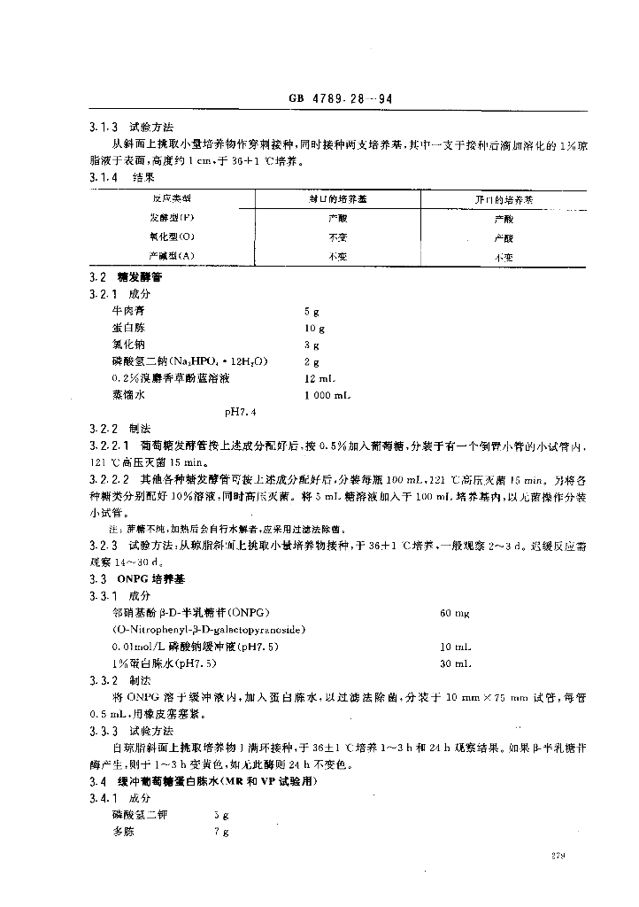 GB/T 4789.28-1994 标准预览