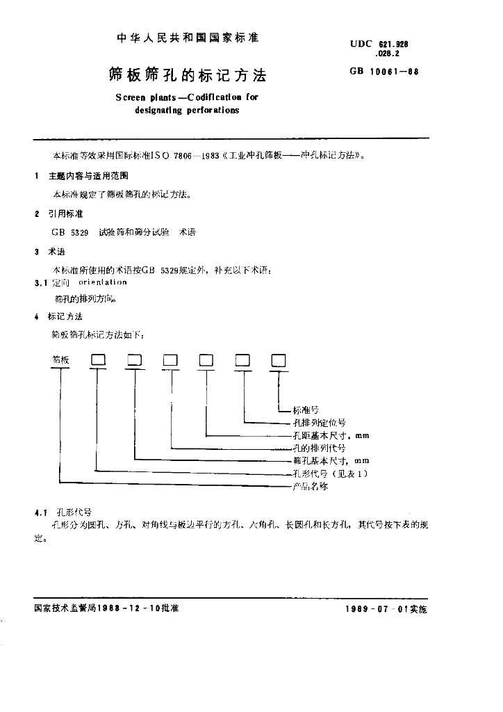 GB 10061-1988 标准预览