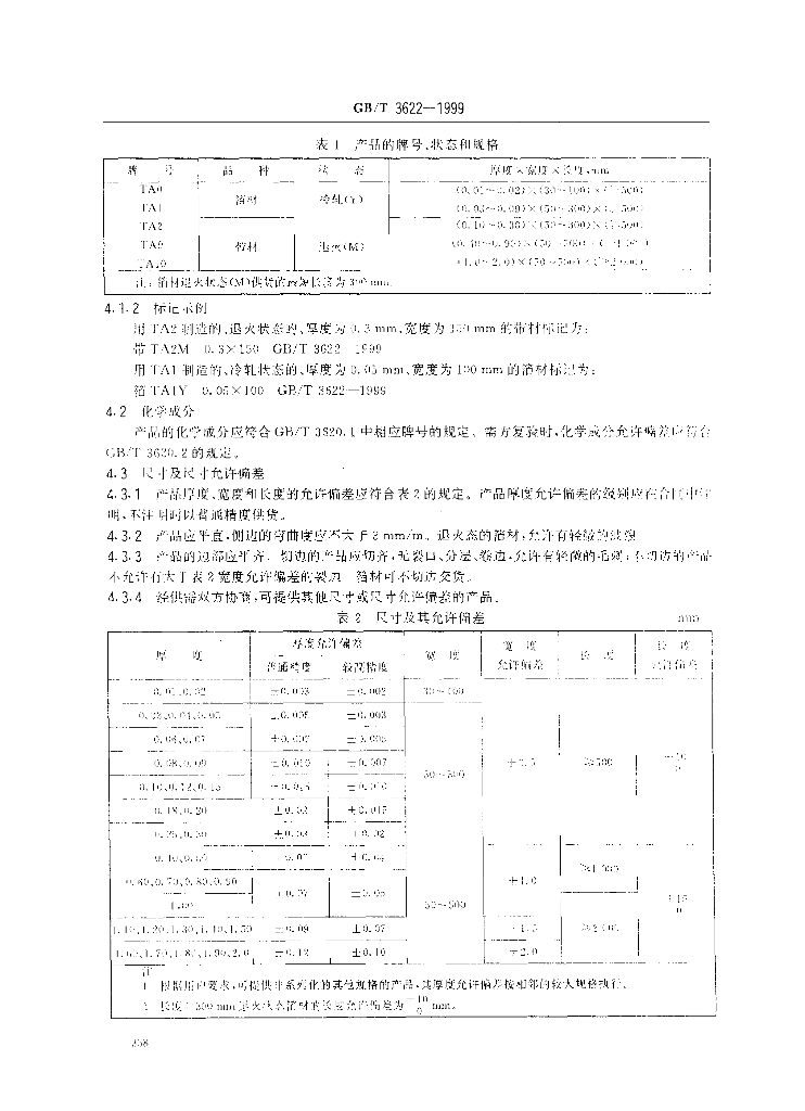 GB/T 3622-1999 标准预览