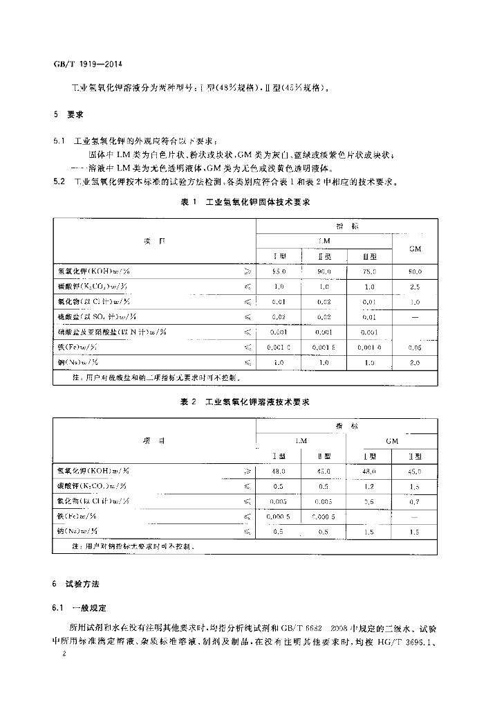 GB/T 1919-2014 标准预览