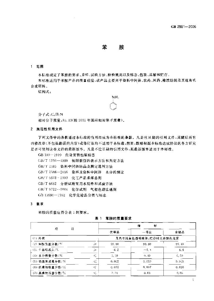 GB 2961-2006 标准预览