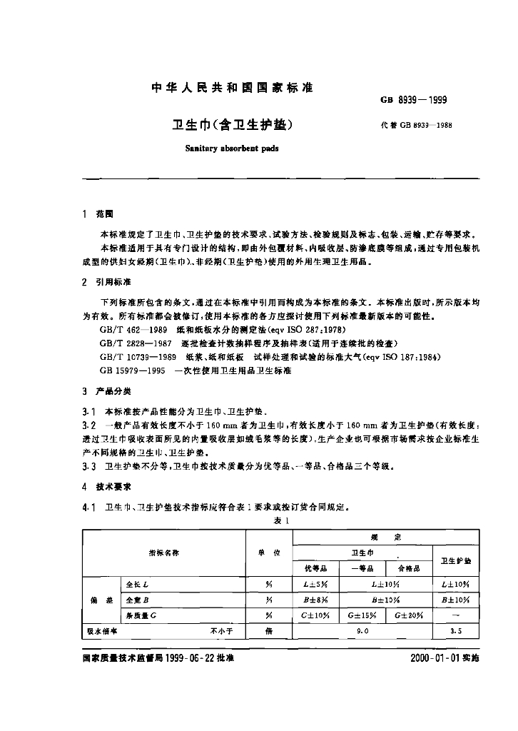 GB 8939-1999 标准预览