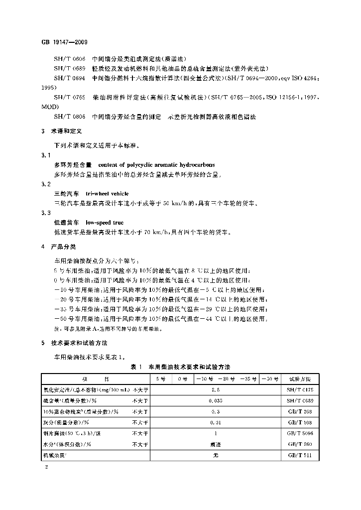 GB 19147-2009 标准预览