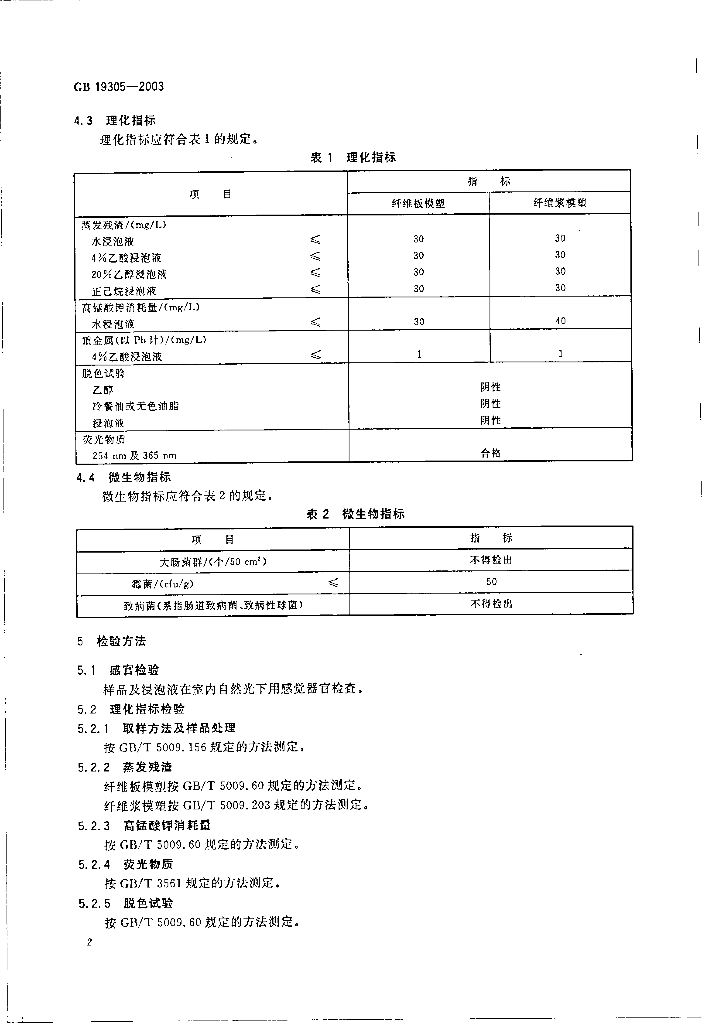 GB 19305-2003 标准预览