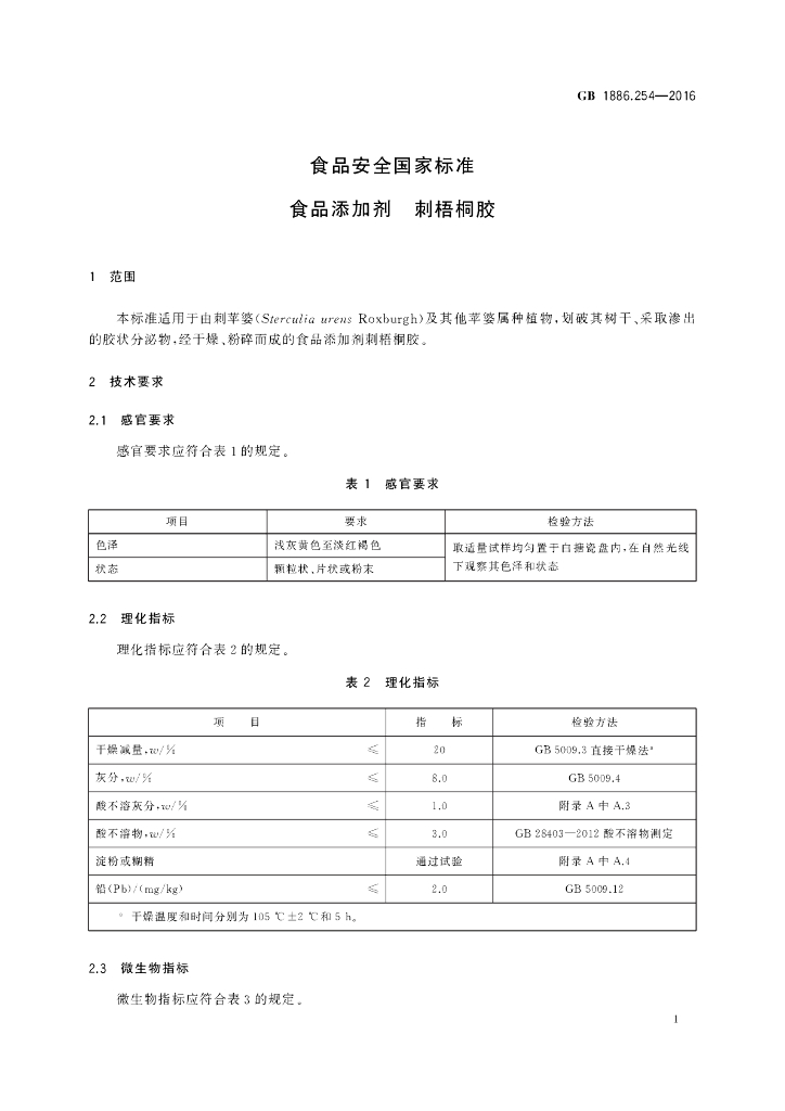 GB 1886.254-2016 标准预览