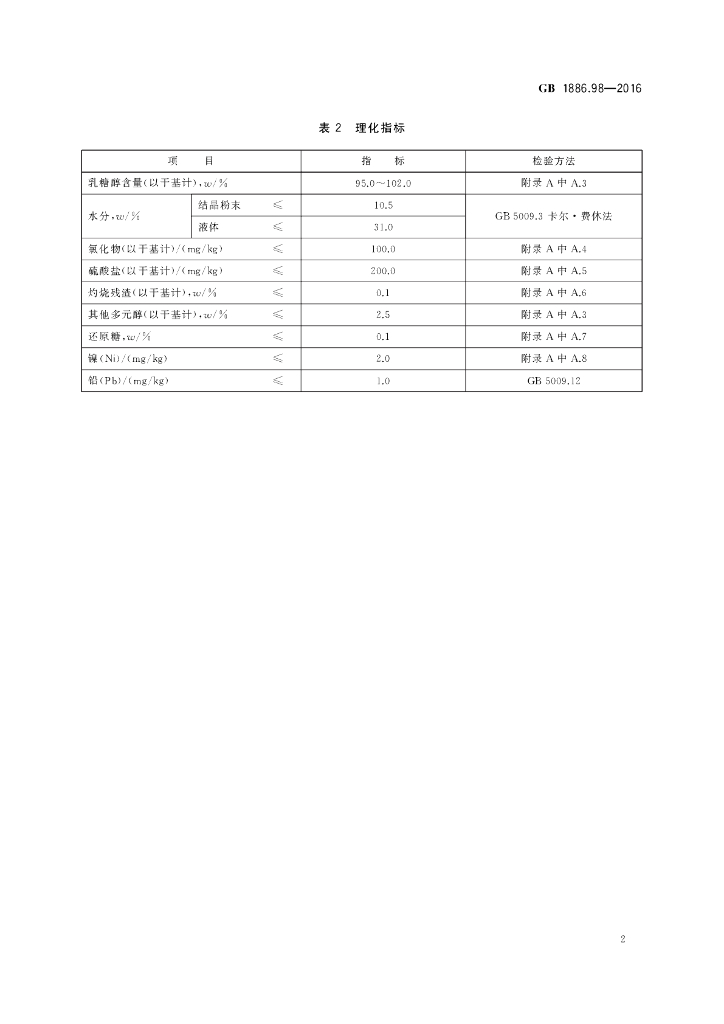GB 1886.98-2016 标准预览