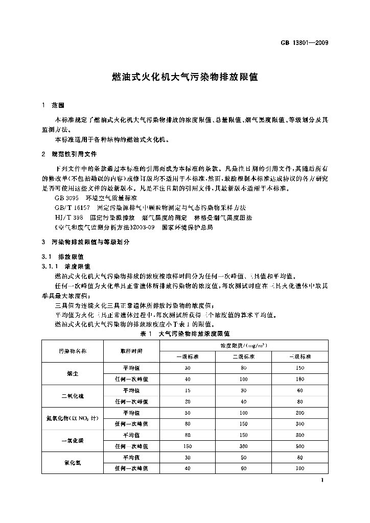 GB 13801-2009 标准预览