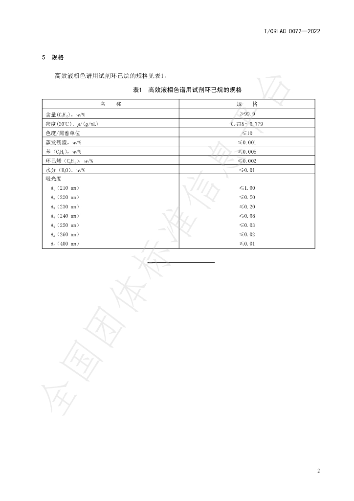 T/CRIAC 0072-2022 标准预览