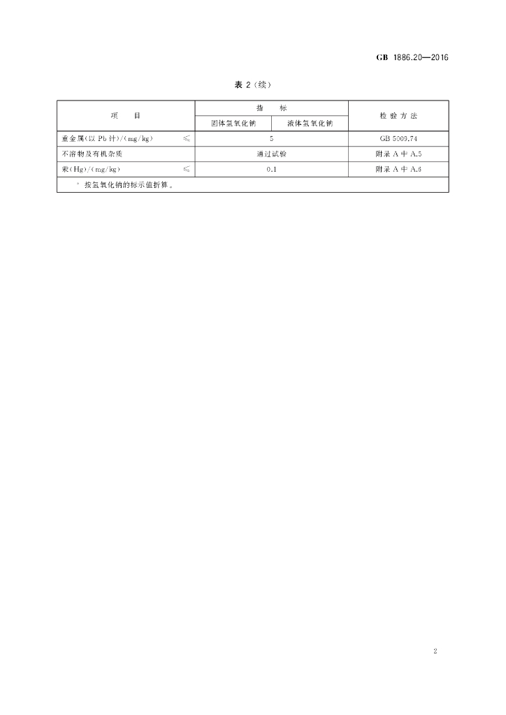 GB 1886.20-2016 标准预览