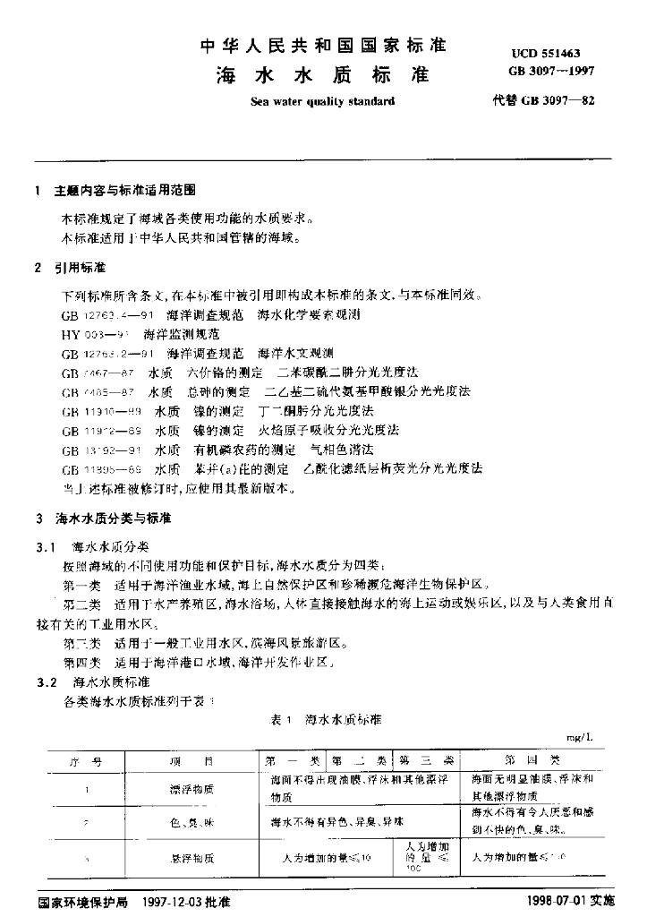 GB 3097-1997 标准预览