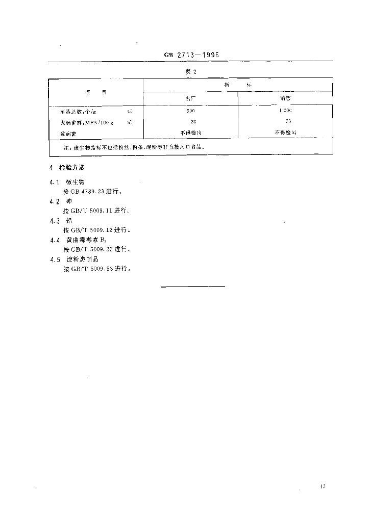 GB 2713-1996 标准预览