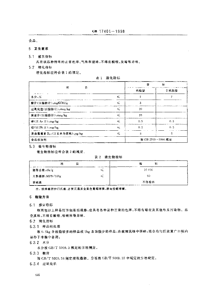 GB 17401-1998 标准预览