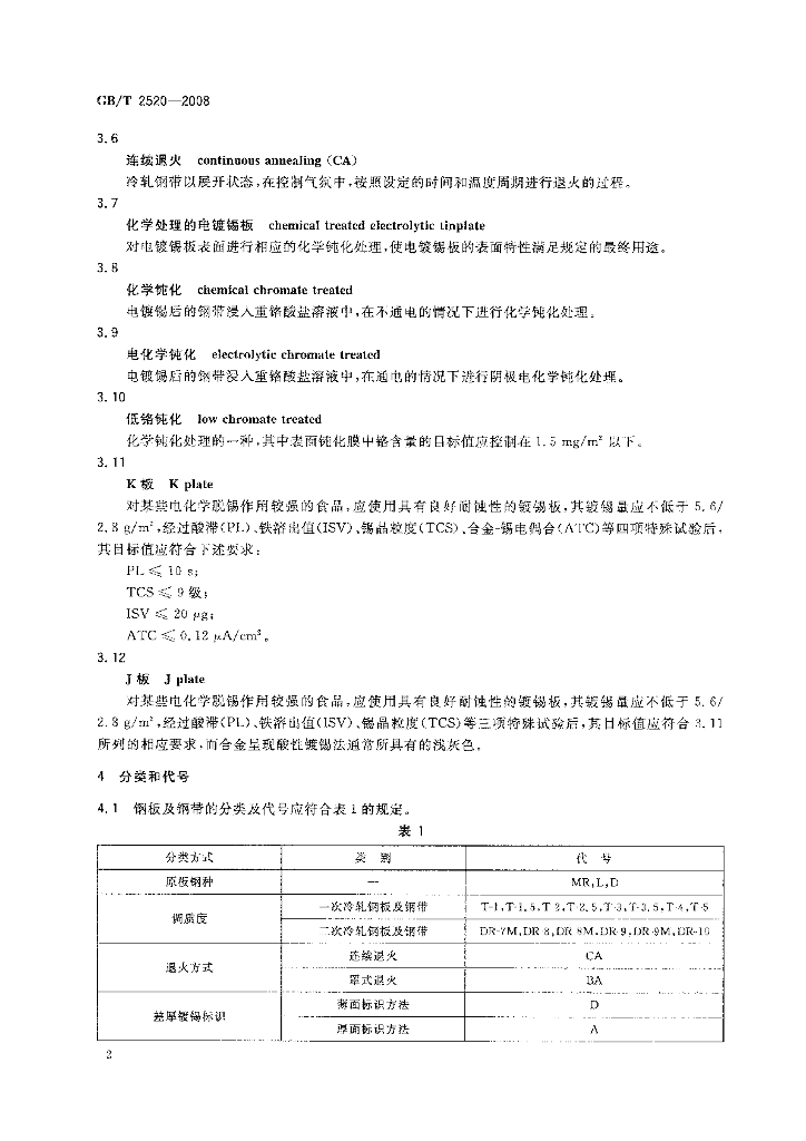 GB/T 2520-2008 标准预览