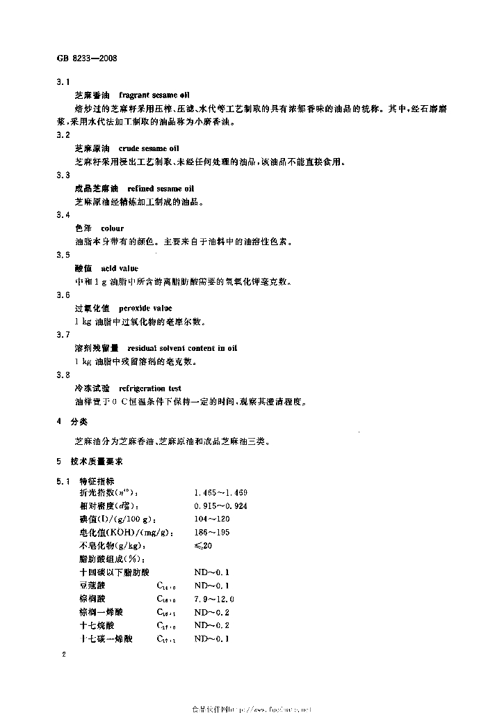GB/T 8233-2008 标准预览