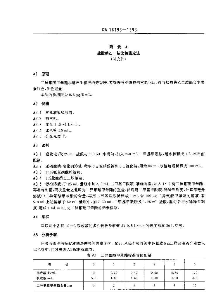 GB 16193-1996 标准预览