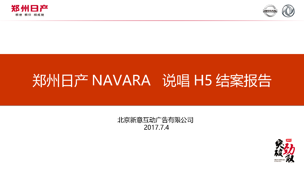 郑州日产Navara说唱H5结案报告