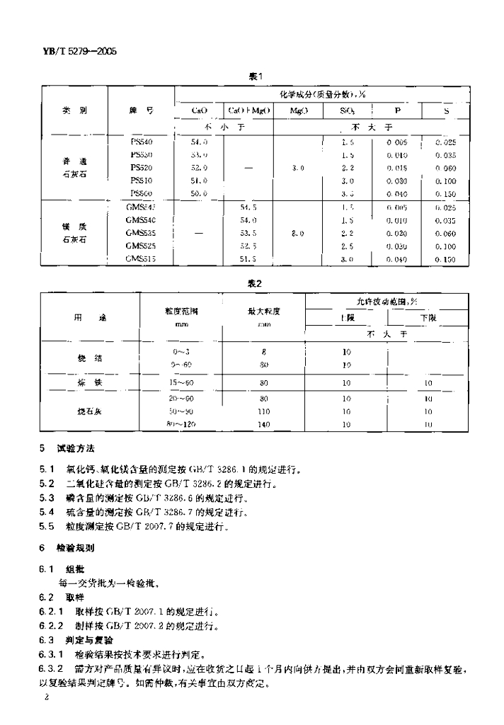 YB/T 5279-2005 标准预览