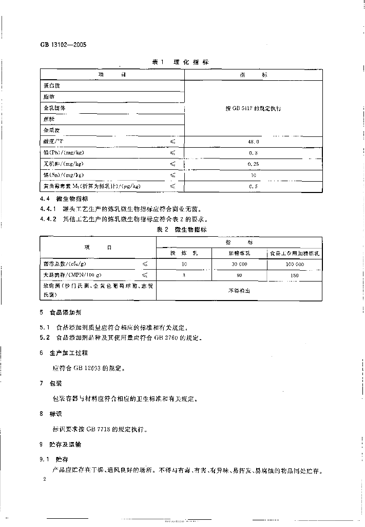 GB 13102-2005 标准预览