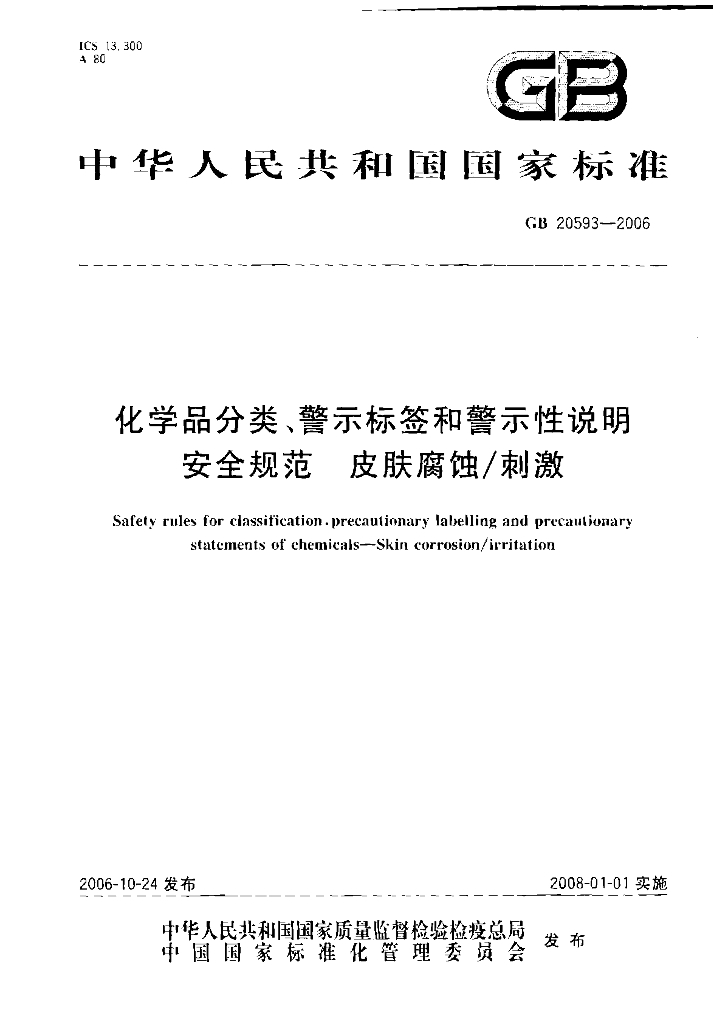 GB 20593-2006 标准预览