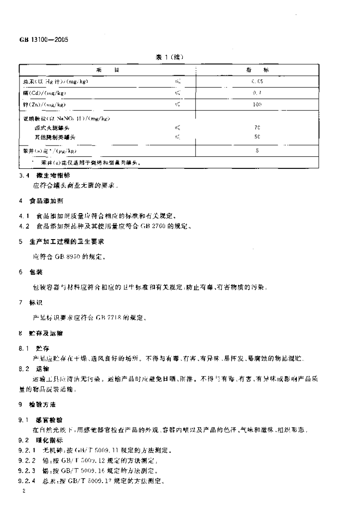 GB 13100-2005 标准预览