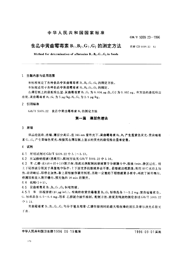 GB/T 5009.23-1996 标准预览
