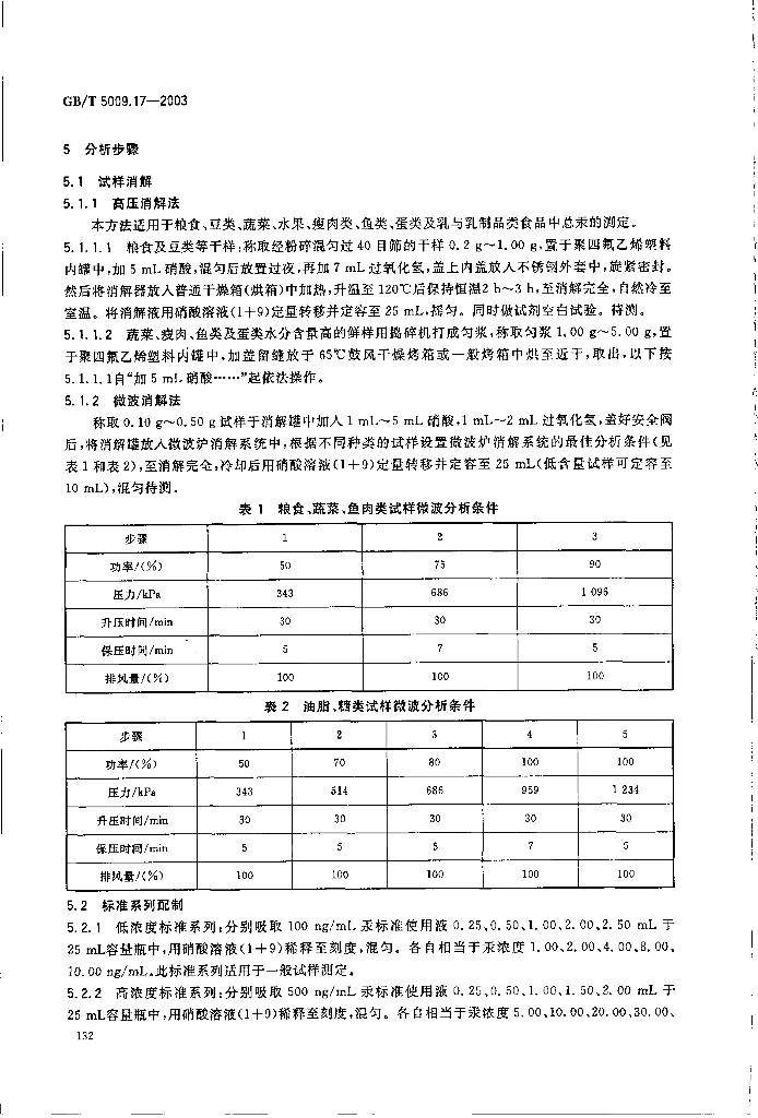 GB/T 5009.17-2003 标准预览