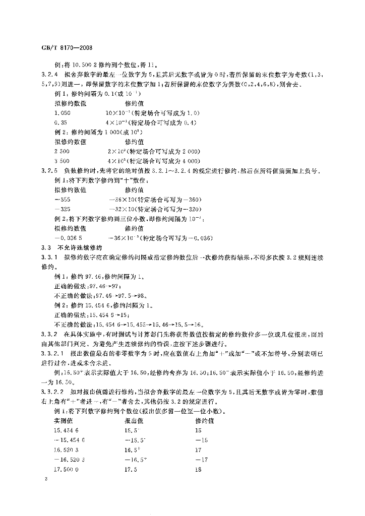 GB/T 8170-2008 标准预览