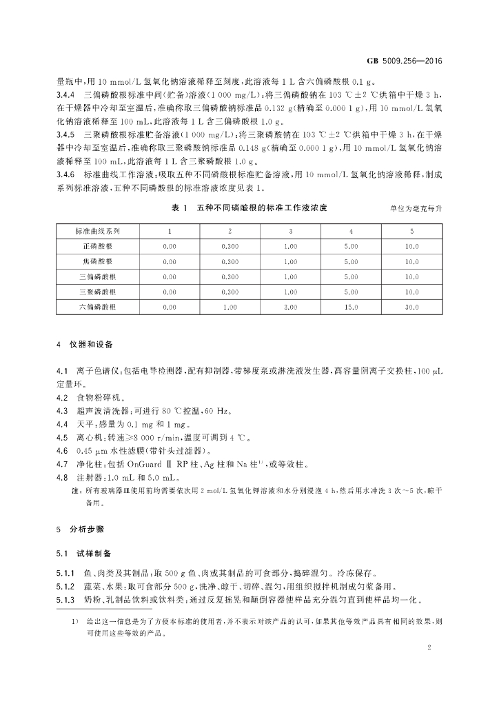 GB 5009.256-2016 标准预览