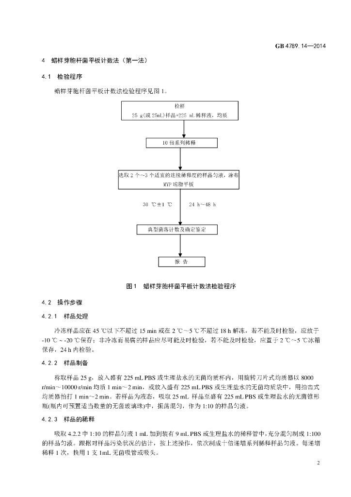 GB 4789.14-2014 标准预览
