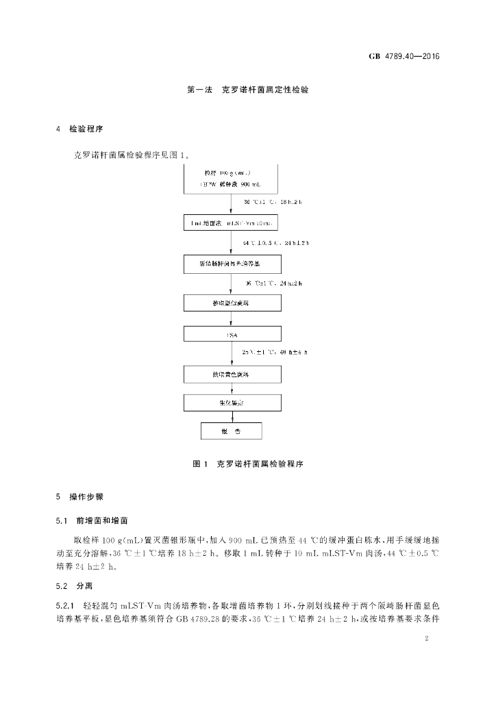 GB 4789.40-2016 标准预览