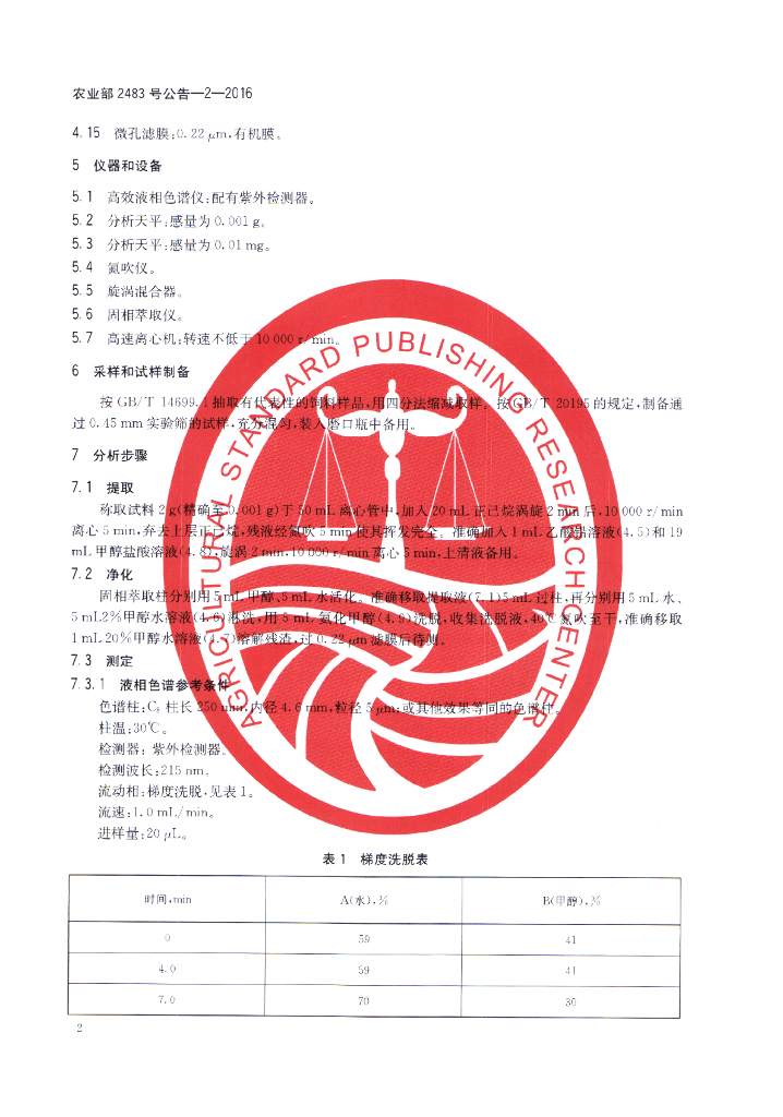 农业部2483号公告-2-2016 标准预览