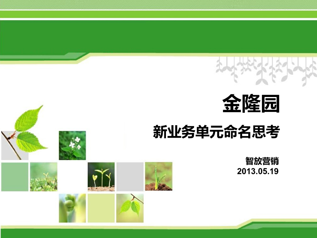 金隆园：新业务单元命名思考