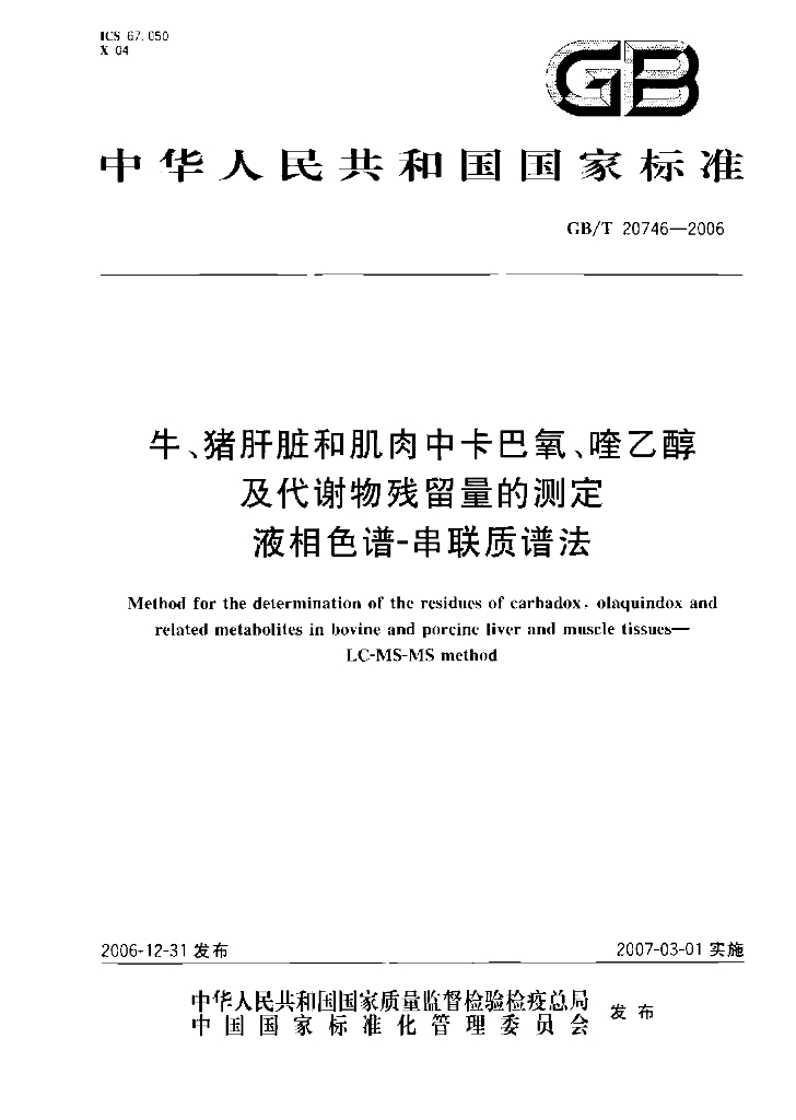 GB/T 20746-2006 标准预览