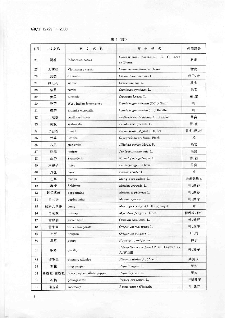 GB/T 12729.1-2008 标准预览
