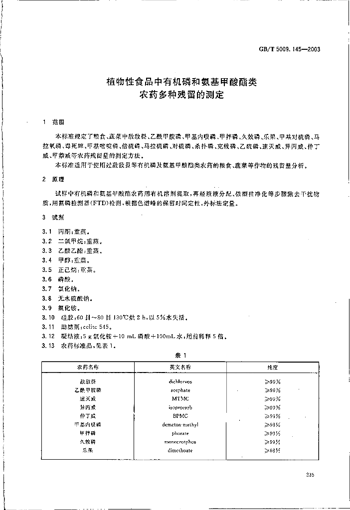 GB/T 5009.145-2003 标准预览