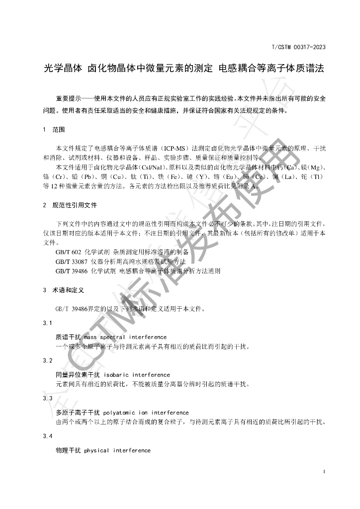 T/CSTM 00317-2023 标准预览