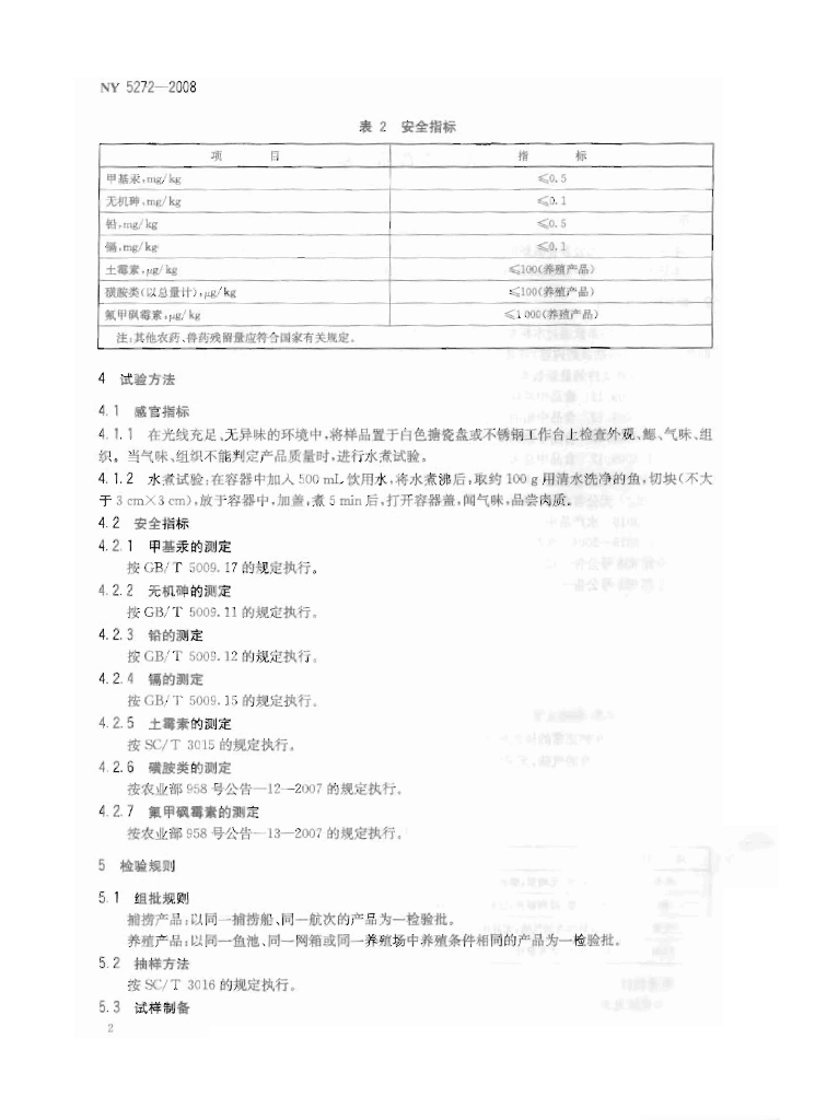 NY 5272-2008 标准预览