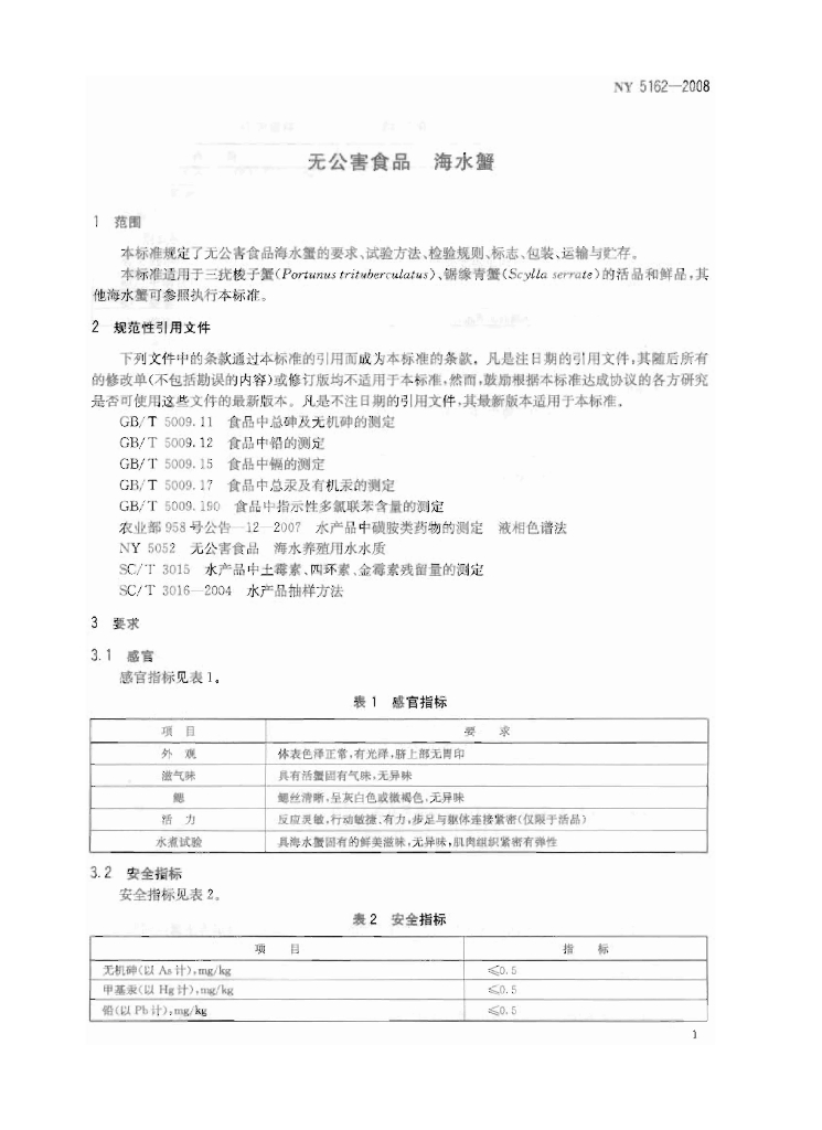 NY 5162-2008 标准预览